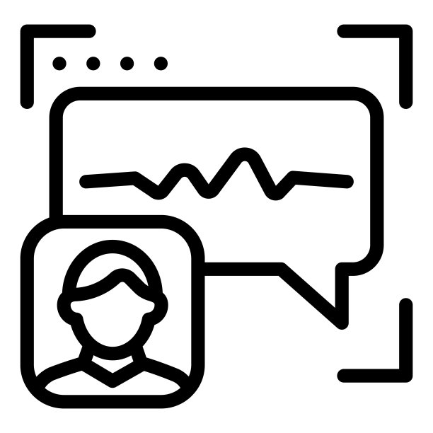 声音识别线图标。语音认证矢量插图孤立的白色。用户语音验证大纲样式设计和应用程序。图片下载