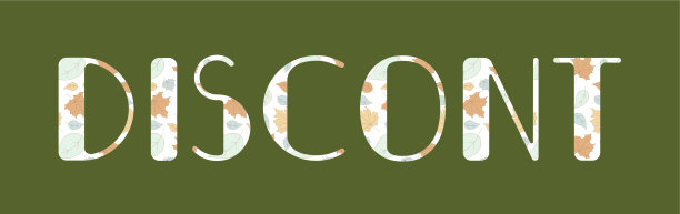 折扣秋旗绿色背景。矢量文字或字母的季节销售和网站推广。白色背景上的树叶。用文字设计图形。图片下载