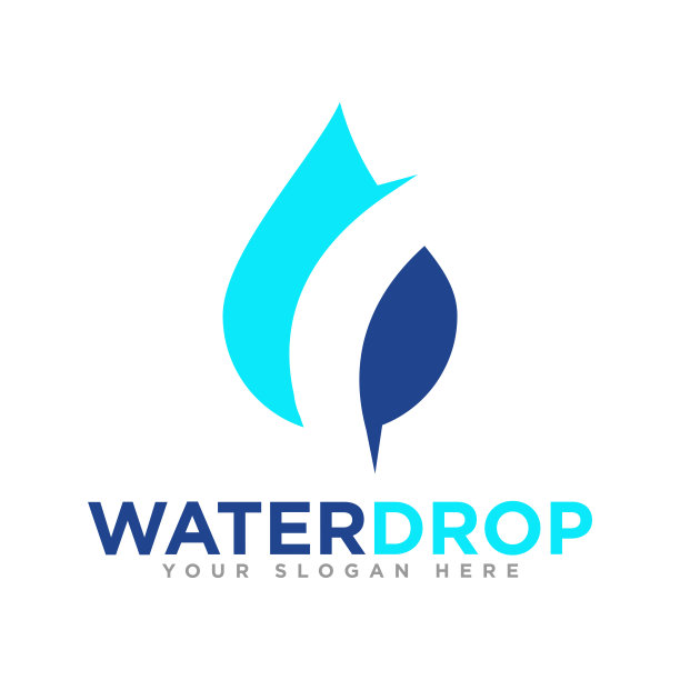 水滴标志设计插图图片下载