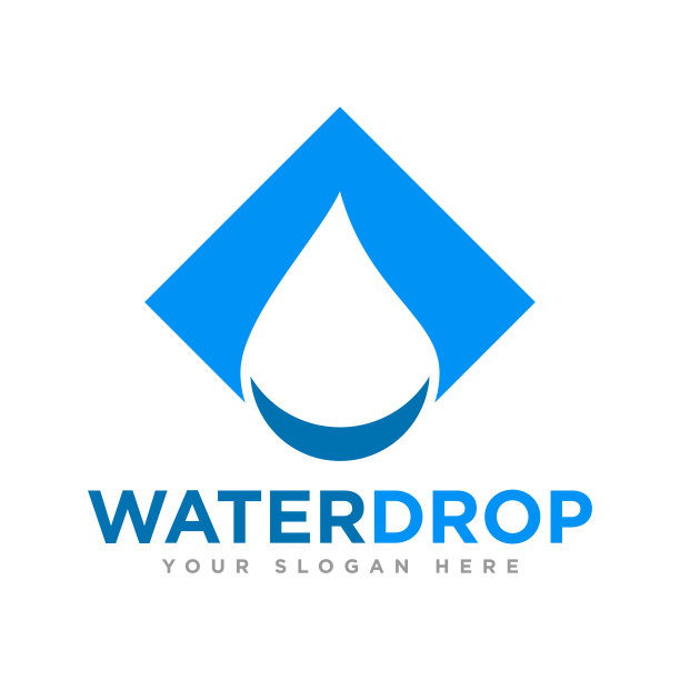 水滴标志设计插图图片下载
