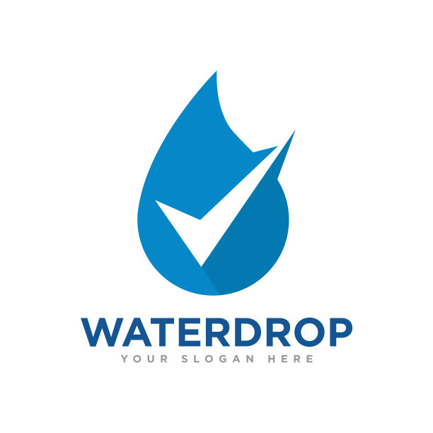 水滴标志设计插图图片下载