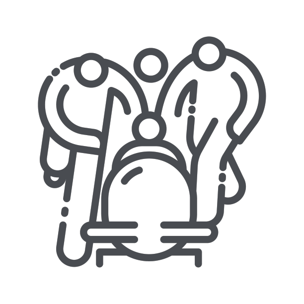 有舵雪橇比赛标志孤立图片下载