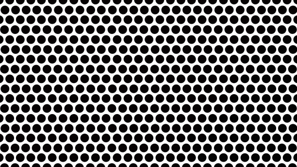 穿孔钢网背景。黑色背景插图黑钢网与圆孔图片下载