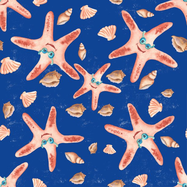 水彩鱼图案图片下载