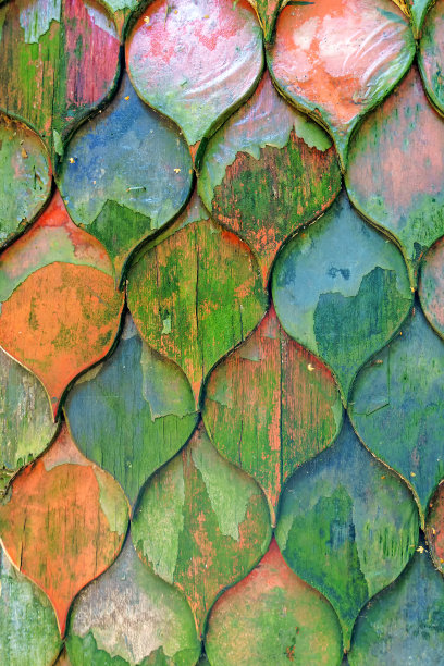 多色木瓦的纹理图片下载