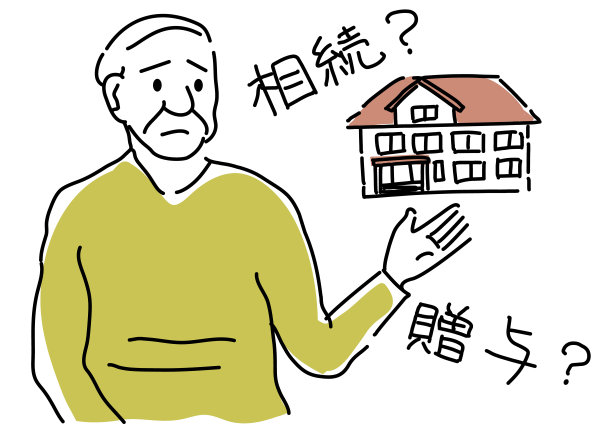 长者担心房屋继承或礼物说明图片下载