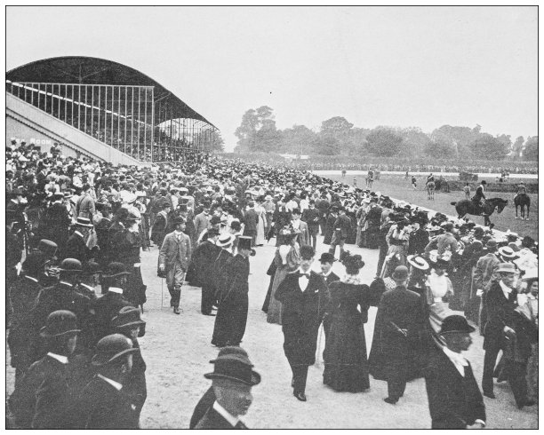 爱尔兰古董照片:马展，波尔桥，都柏林图片下载