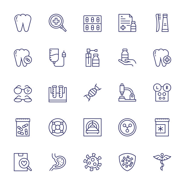 可编辑的笔画线图标图片下载