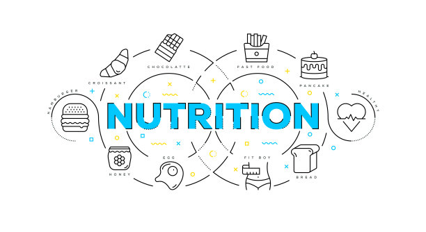 平面线说明营养概念图片下载