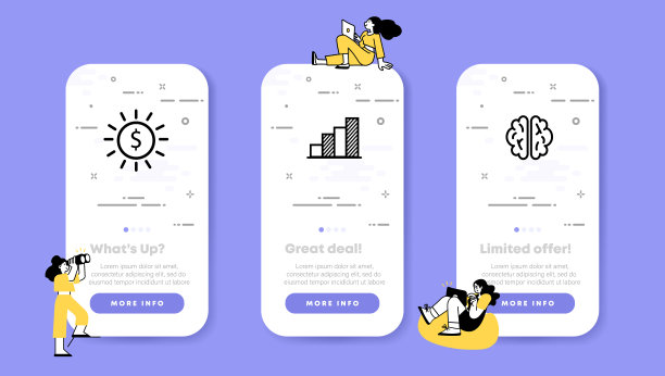 职业设置图标。金钱，图表，成长，大脑，思考，创造力。经营理念。UI手机应用屏幕。矢量线图标的业务和广告图片下载