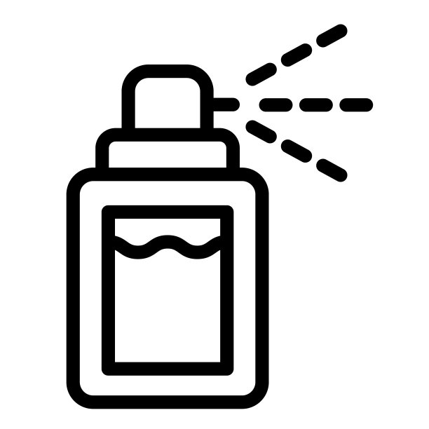 除臭剂线图标。喷雾矢量插图隔离在白色。气溶胶轮廓样式设计和应用程序。Eps 10。图片下载