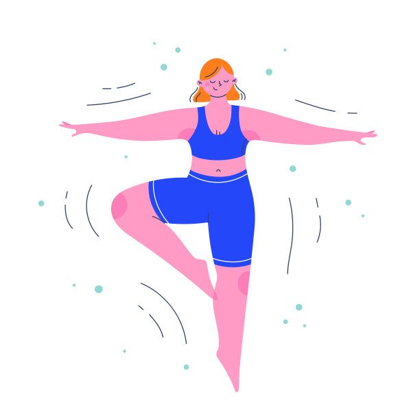 年轻女子在跳舞。图片下载