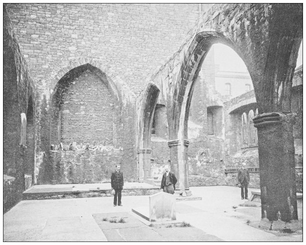 爱尔兰的古董照片:都柏林的波特莱斯特教堂图片下载