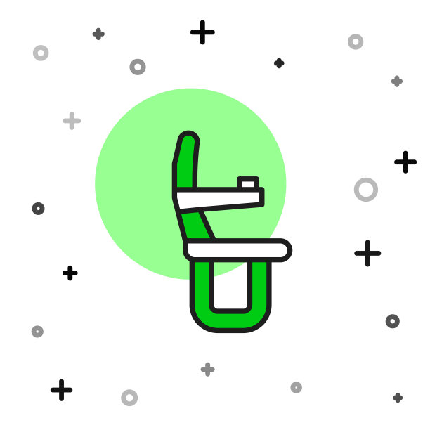 填充轮廓飞机座位图标孤立的白色背景。向量图片下载