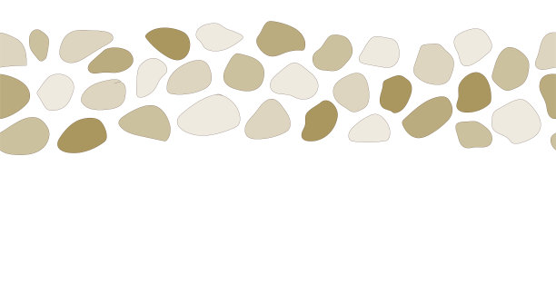 天然的棕色鹅卵石小径。花园的设计。向量。图片下载