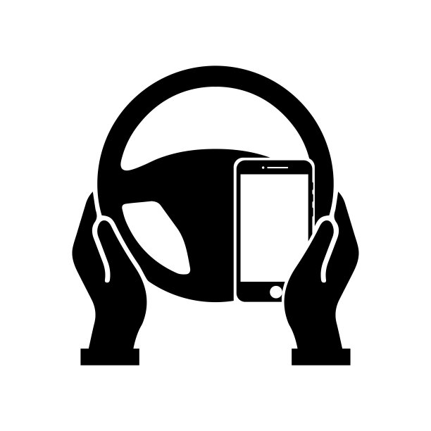 方向盘图标。手放在方向盘上。司机。驾驶汽车。测试驱动。矢量图标隔离在白色背景。图片下载