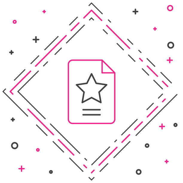 白色背景上的线条星座图标。彩色轮廓概念。矢量图图片下载