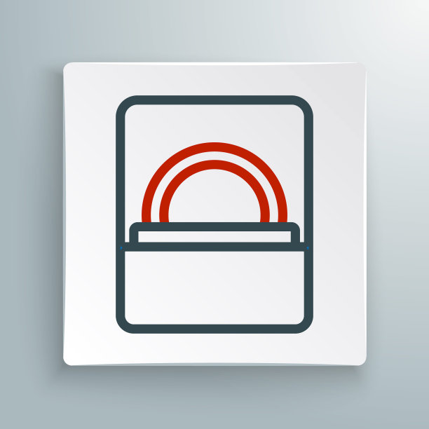 线钻石订婚戒指在一个盒子图标孤立的白色背景。色彩缤纷的轮廓概念。向量图片下载