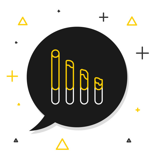 线吸烟的香烟图标孤立的白色背景。烟草的迹象。色彩缤纷的轮廓概念。向量图片下载