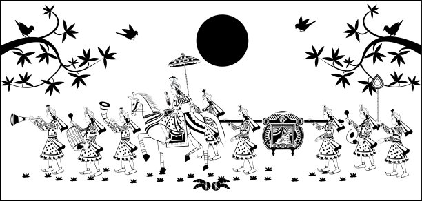 印度教婚礼邀请函，图片下载