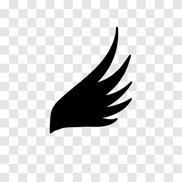 翼图标。鹰鸟纹章飞翔。猎鹰凤凰鹰的标志。矢量插图。图片下载