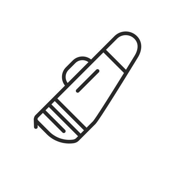 枪套图标。矢量线性插图枪支携带的猎人和户外爱好者。图片下载