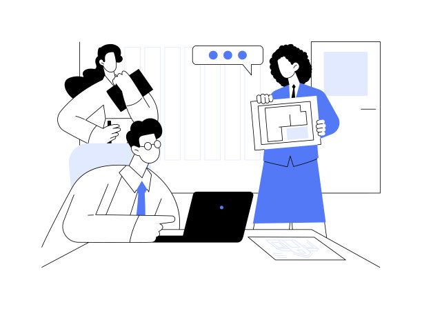 原理图设计抽象概念矢量插图。图片下载