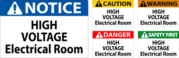 危险标志高压-电气室图片下载