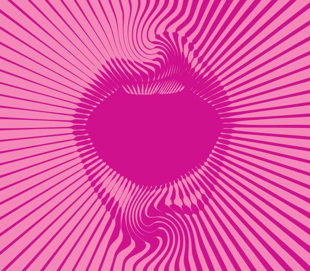 复古风格的嘴与半色调图案阳光图片下载