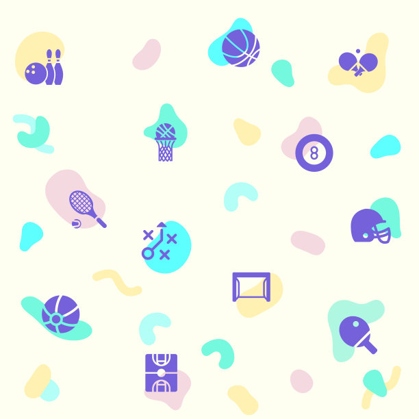 矢量插图的一个可爱的运动。图片下载