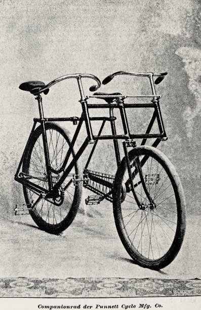 双人自行车，没有人，正面图片下载