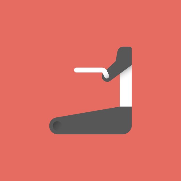 跑步机平图标图片下载