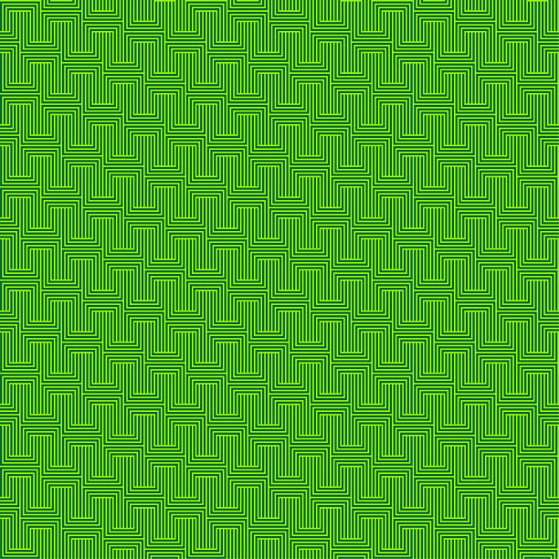 抽象无缝背景图案-绿色壁纸-矢量插图图片下载