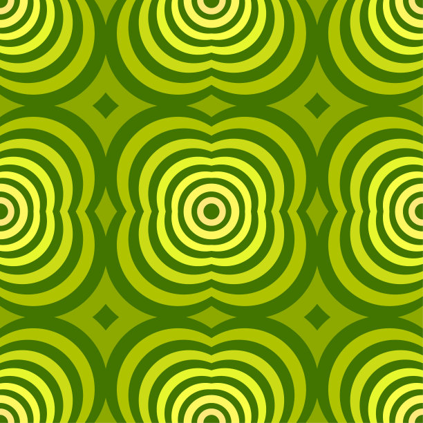 抽象无缝背景图案-绿色壁纸-矢量插图图片下载