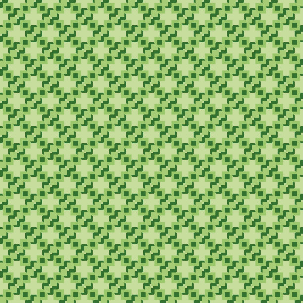 抽象无缝背景图案-像素化-绿色壁纸-矢量插图图片下载