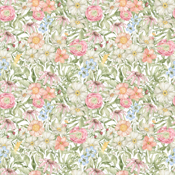 水彩花卉图案图片下载