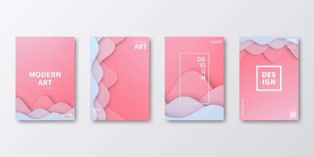 宣传册模板排版，红色封面设计，企业年报，传单，杂志图片下载