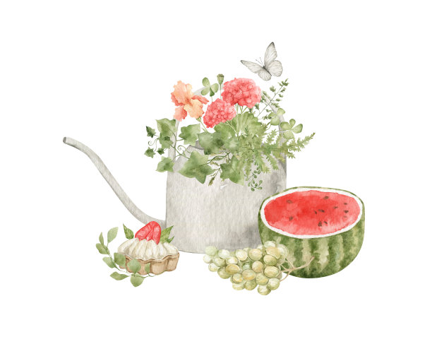 水彩静物画图片下载