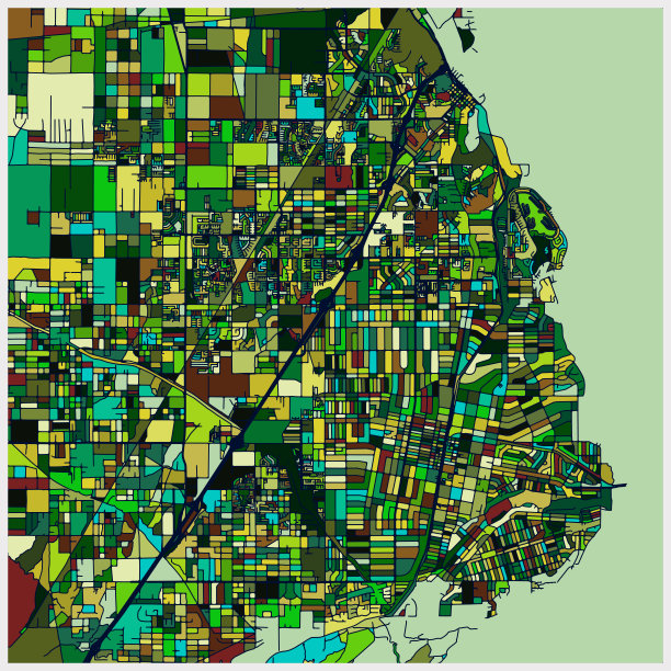 地图风格艺术插图背景图片下载