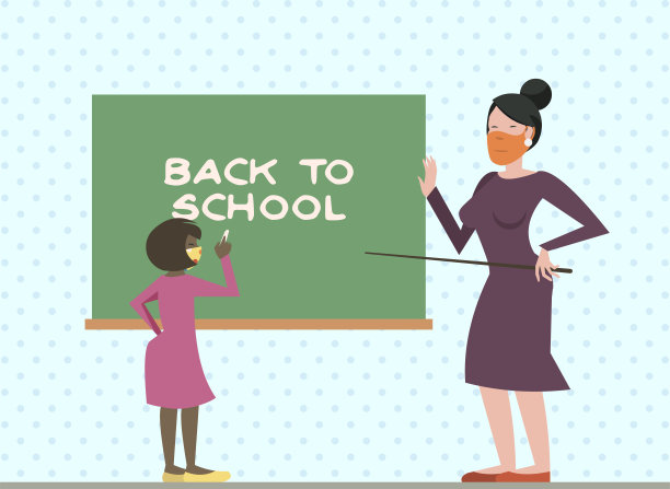 回到学校的概念-教师和学生图片下载