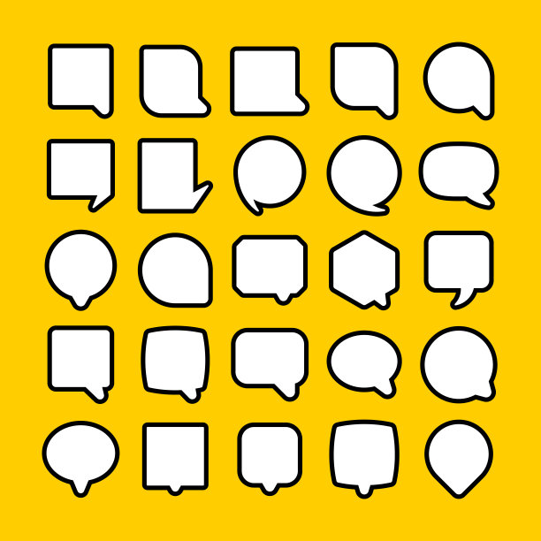 对话气泡图标图片下载