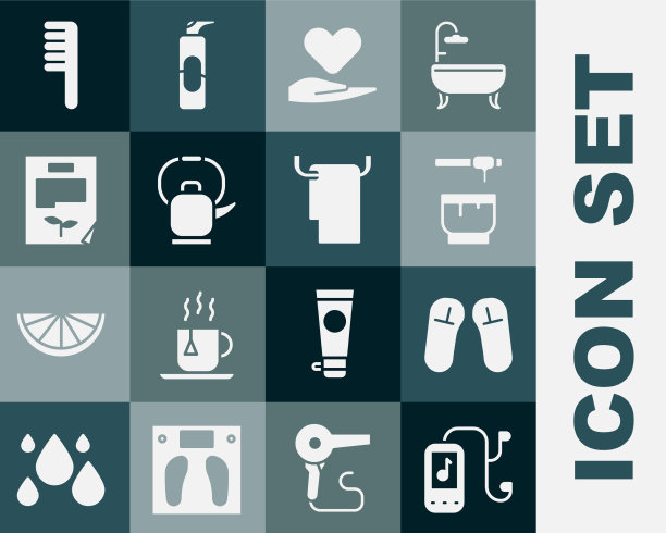 设置音乐播放器，拖鞋，蜂蜜勺，棒和图片下载