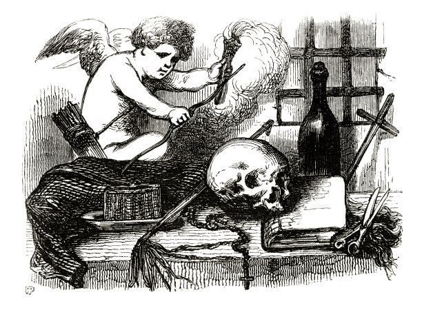 古董雕刻，Les Couvents(修道院)，Les Couvents(修道院)的法国古董雕刻插图，1846图片下载