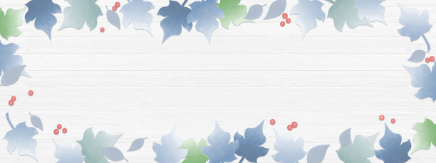 树木的叶子和果实，木板、地板、木板背景插图的效果图，季节图像图片下载