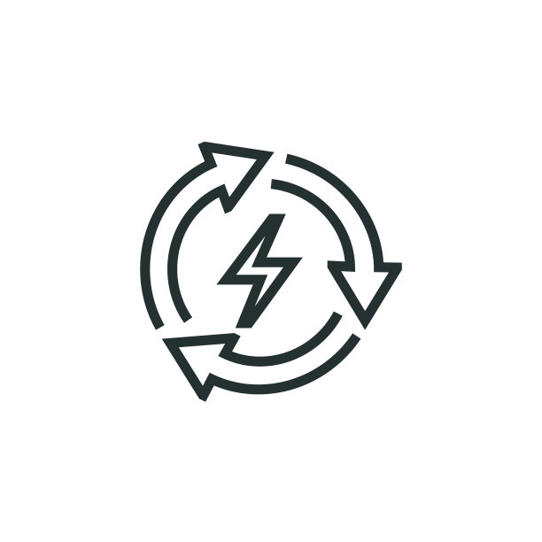 可再生能源线路图标图片下载