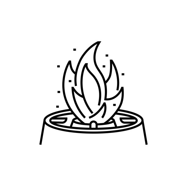 化石燃料，石油工业，线条图标图片下载