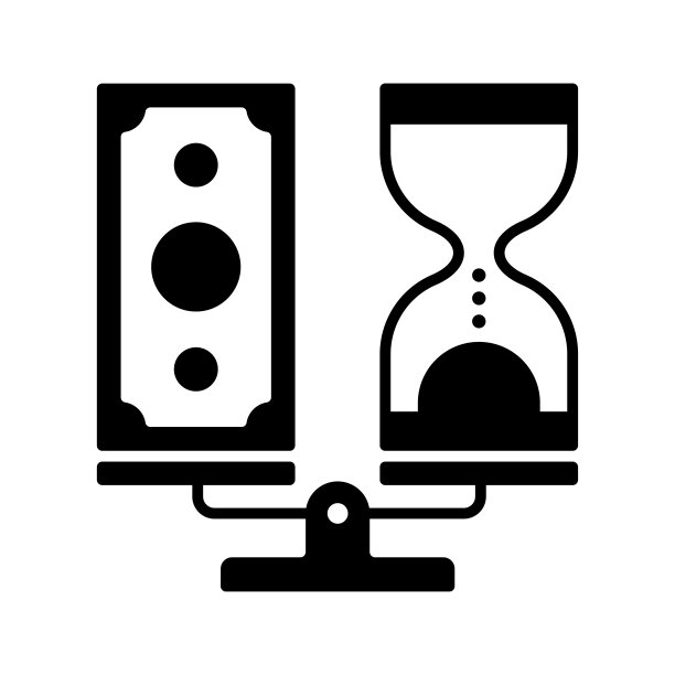 资源分配黑线和填充矢量图标图片下载