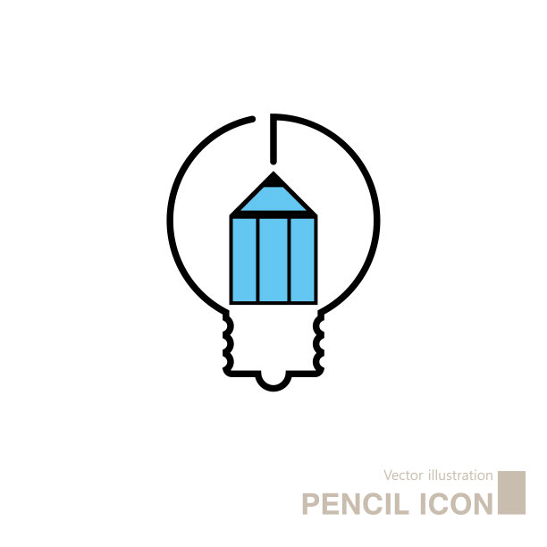 铅笔创意设计。图片下载