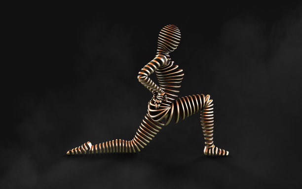 模特切片女孩在瑜伽姿势与剪辑路径。图片下载