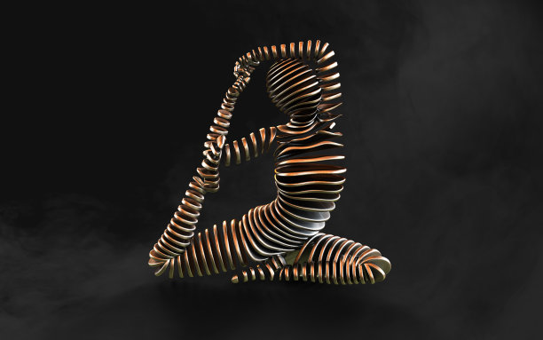 模特切片女孩在瑜伽姿势与剪辑路径。图片下载